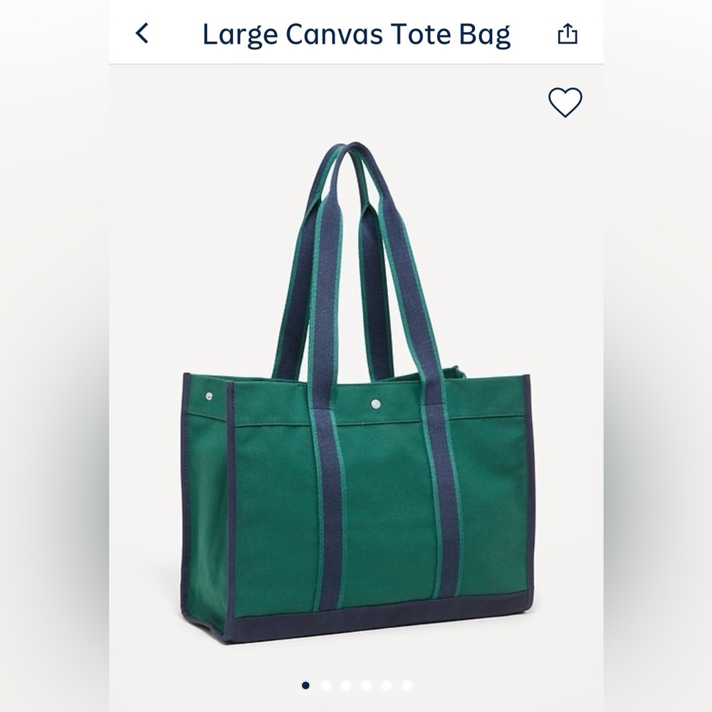 Old Navy Large and Small Canvas Totes - Picture 2 of 9